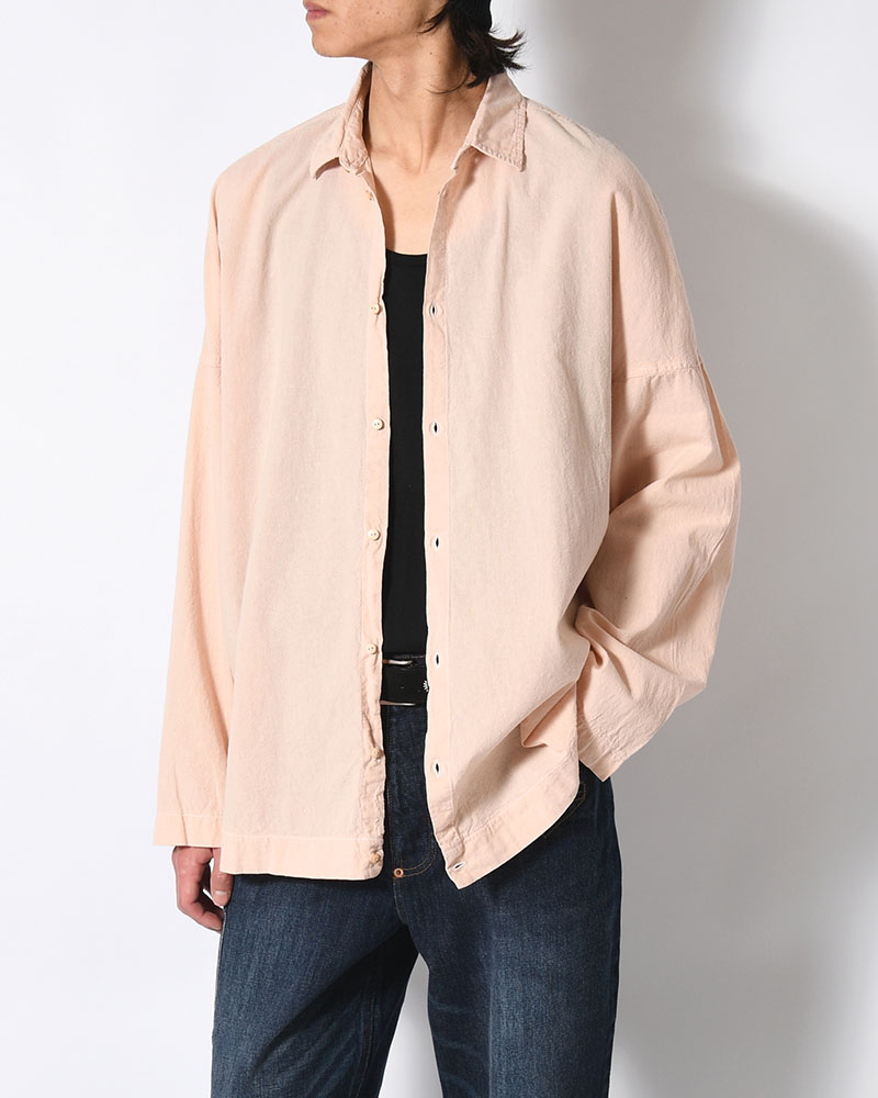 UNEVEN SQUARE SHIRT -PINK-