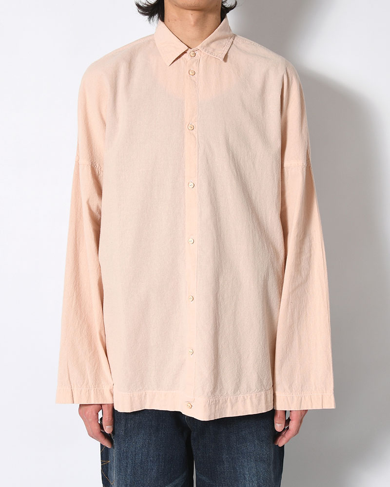 UNEVEN SQUARE SHIRT -PINK-