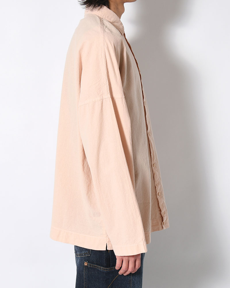 UNEVEN SQUARE SHIRT -PINK-