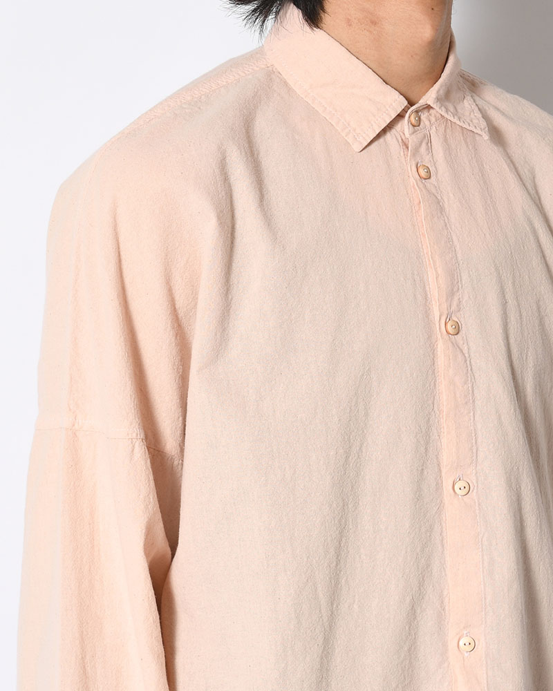 UNEVEN SQUARE SHIRT -PINK-