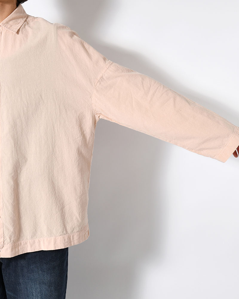 UNEVEN SQUARE SHIRT -PINK-