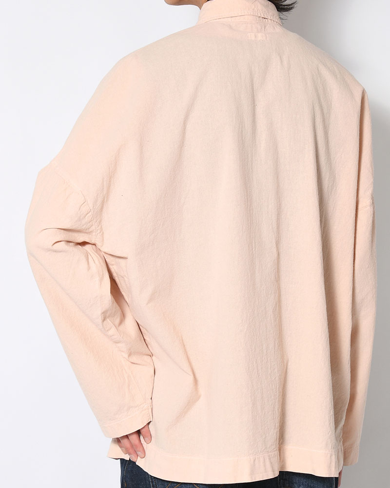 UNEVEN SQUARE SHIRT -PINK-