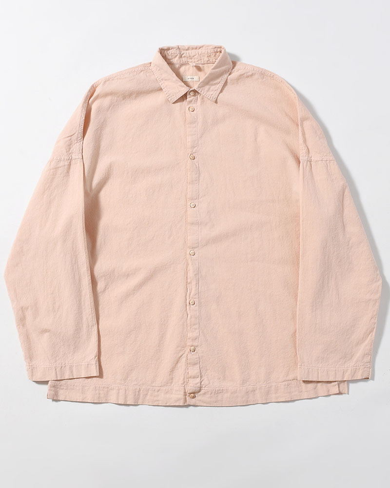 UNEVEN SQUARE SHIRT -PINK-