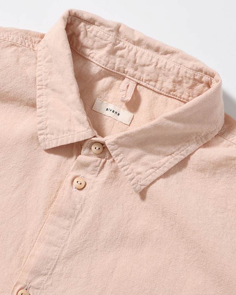 UNEVEN SQUARE SHIRT -PINK-