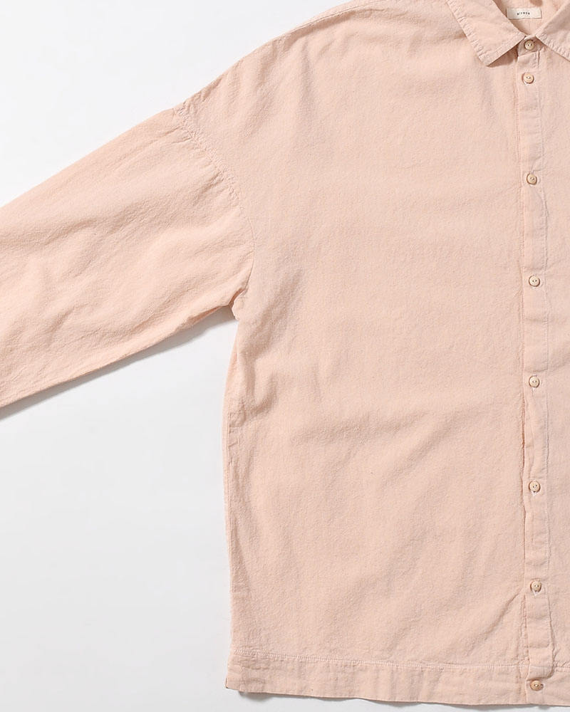 UNEVEN SQUARE SHIRT -PINK-