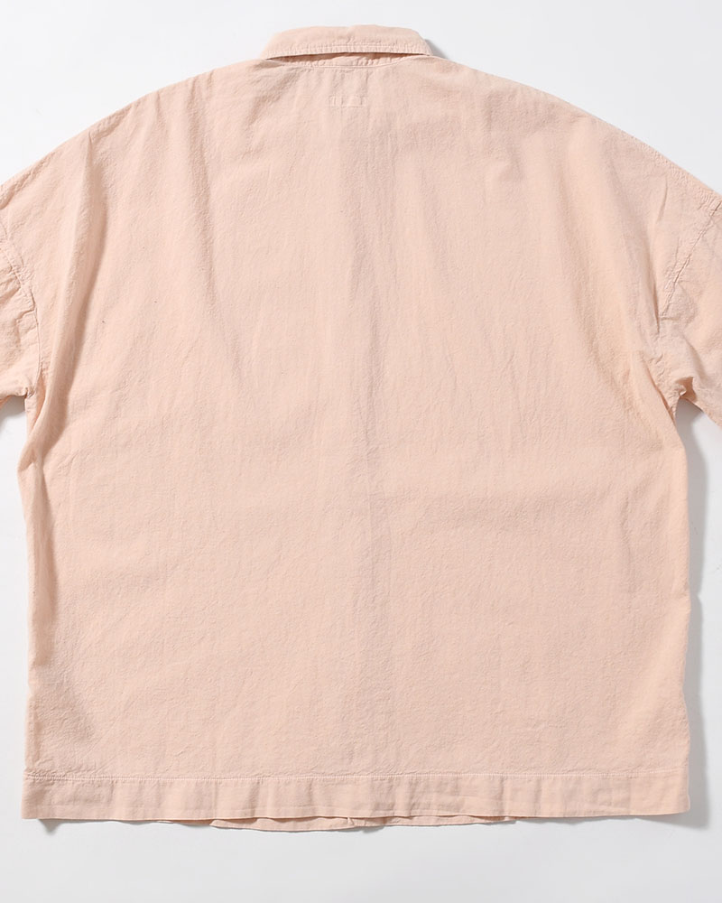 UNEVEN SQUARE SHIRT -PINK-