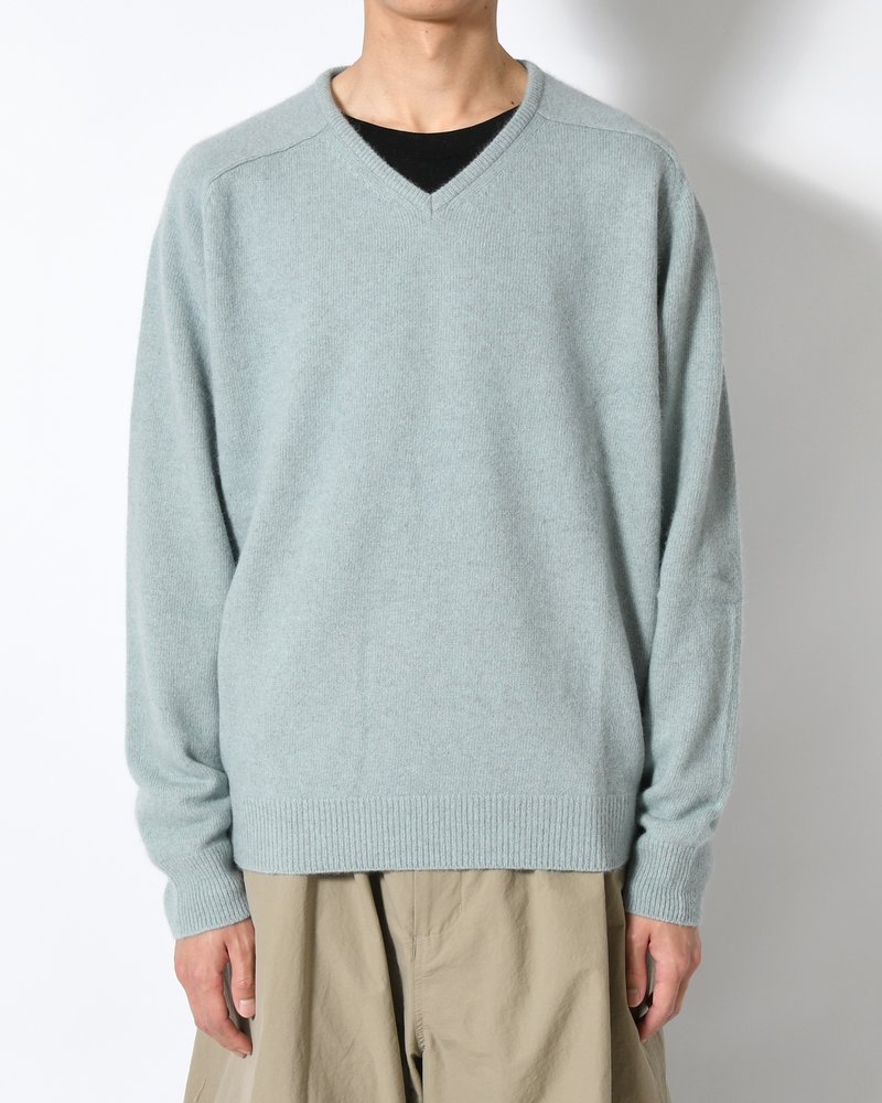 RACOON V-NECK KNIT -MINT-