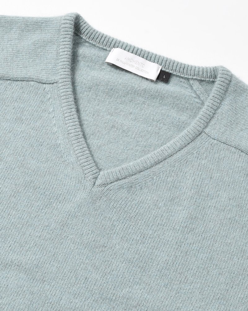 RACOON V-NECK KNIT -MINT-