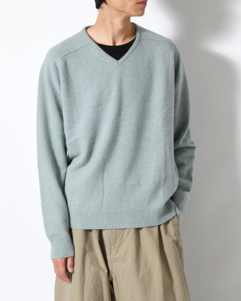 RACOON V-NECK KNIT -MINT-
