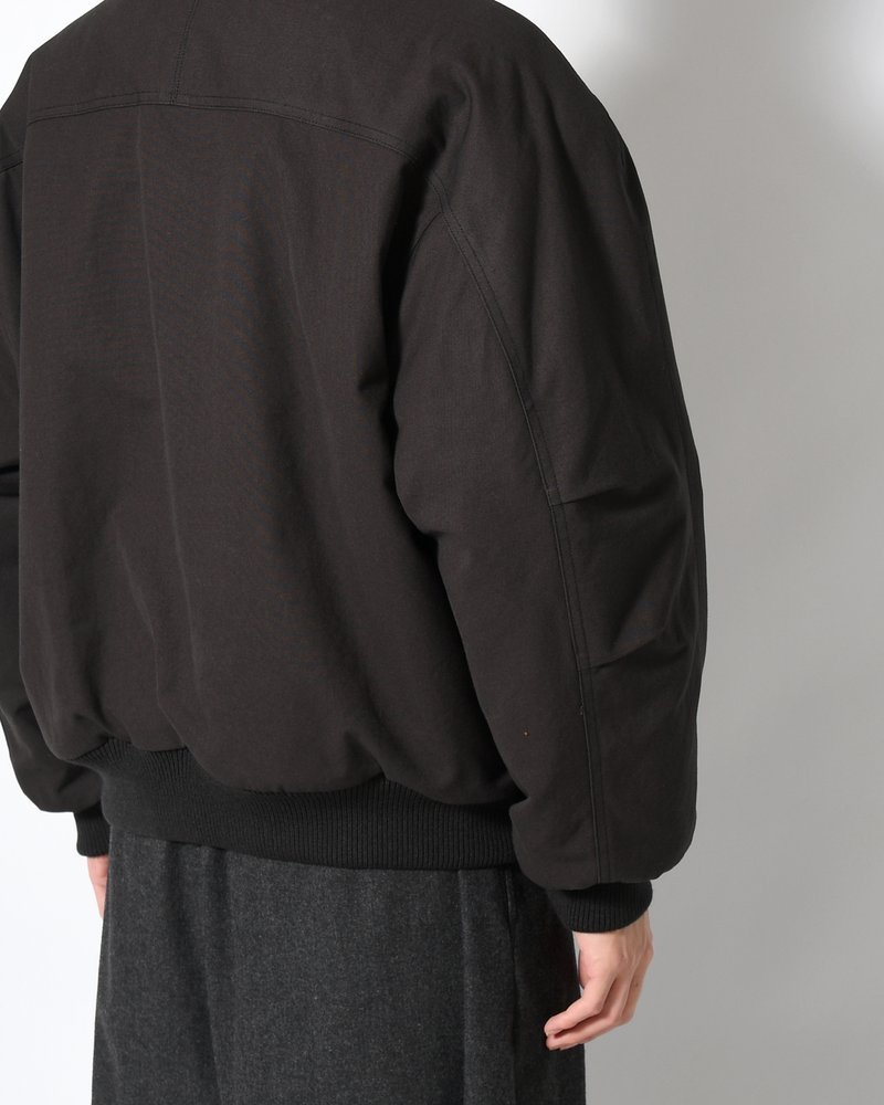 COTTON REVERSIBLE SHEARLING JUMPER -BLACK-