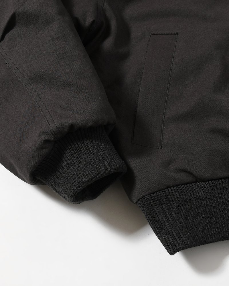 COTTON REVERSIBLE SHEARLING JUMPER -BLACK-