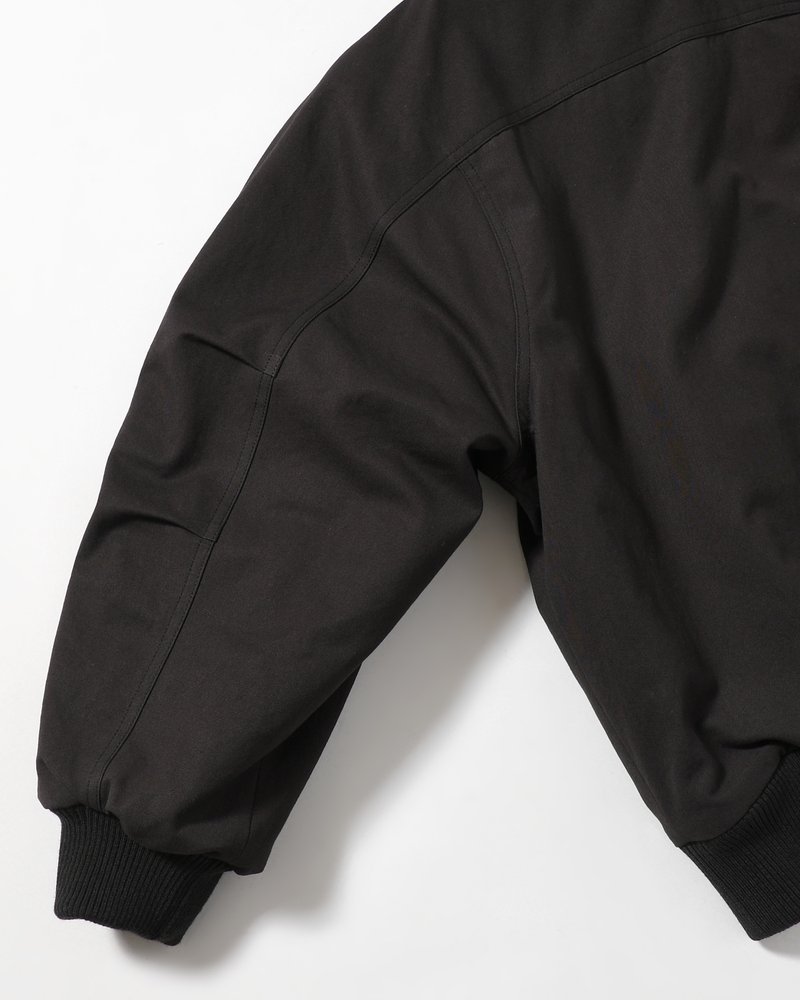 COTTON REVERSIBLE SHEARLING JUMPER -BLACK-