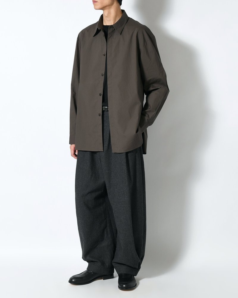 OVERSIZED SHIRT -GREY-