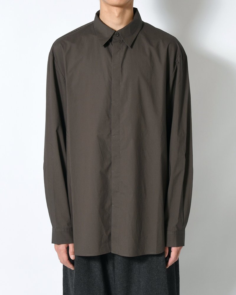 OVERSIZED SHIRT -GREY-