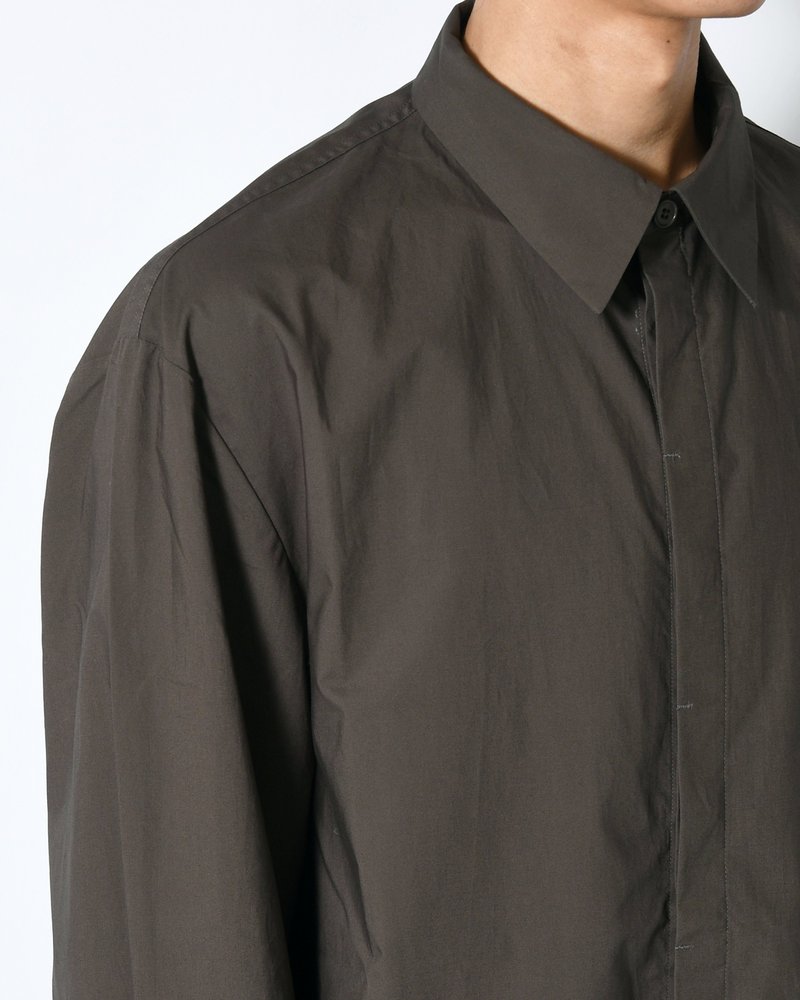 OVERSIZED SHIRT -GREY-