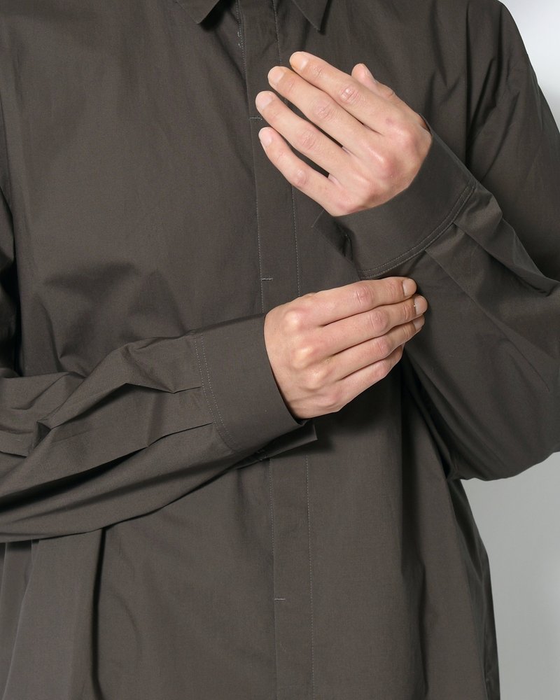 OVERSIZED SHIRT -GREY-