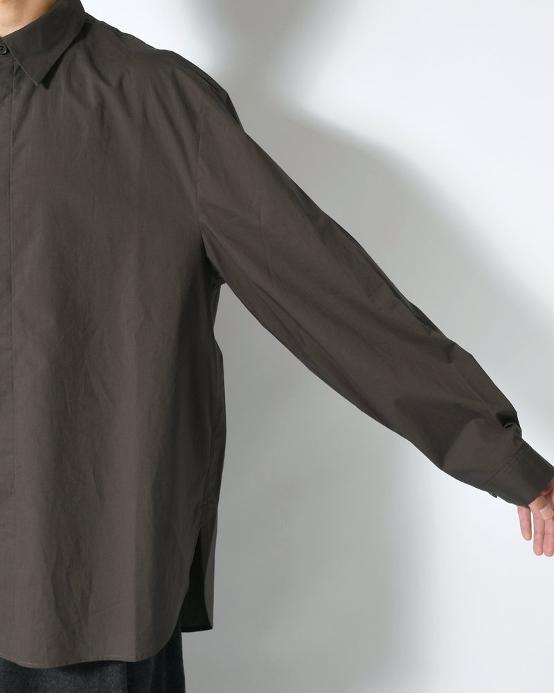 OVERSIZED SHIRT -GREY-
