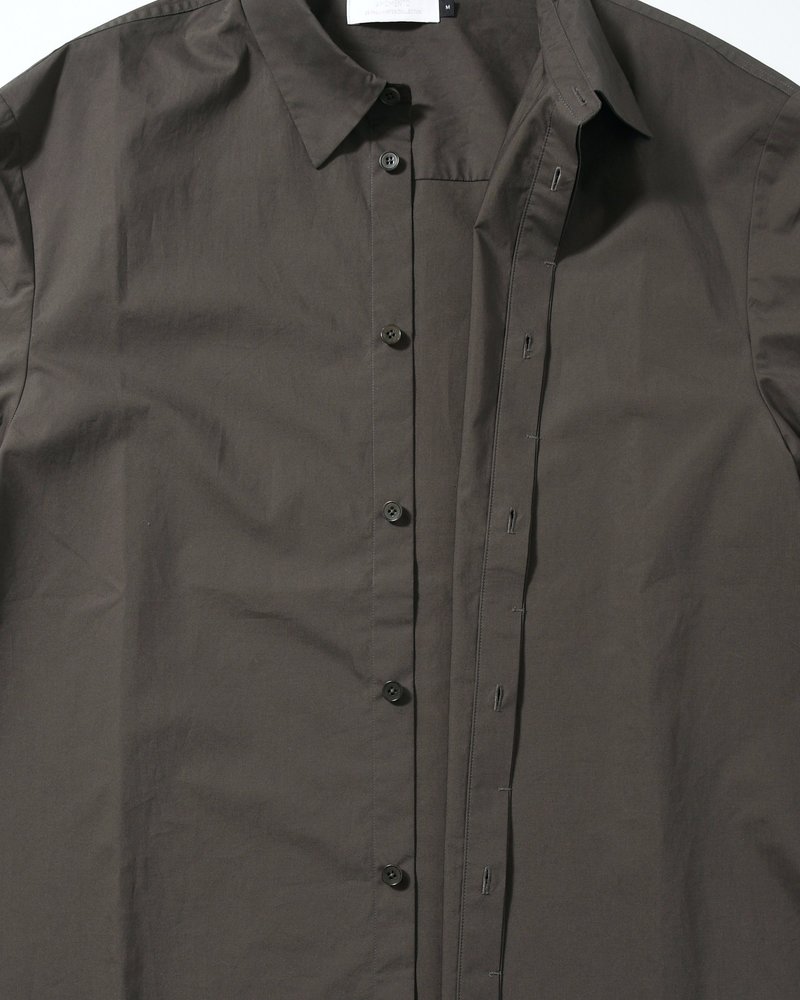 OVERSIZED SHIRT -GREY-