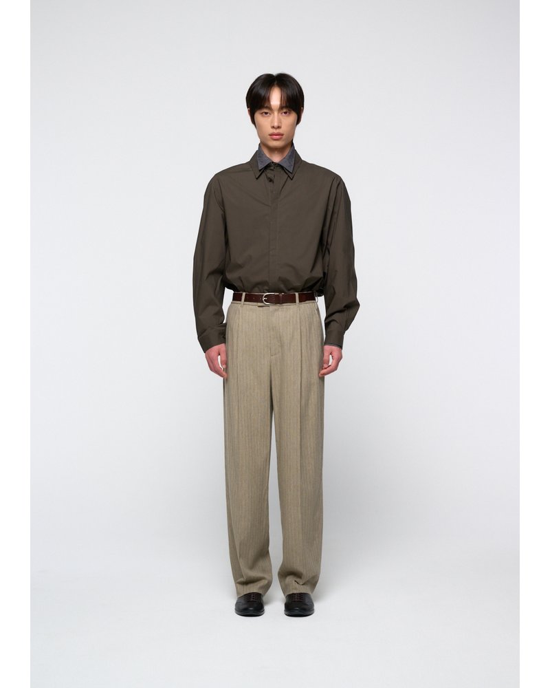 OVERSIZED SHIRT -GREY-
