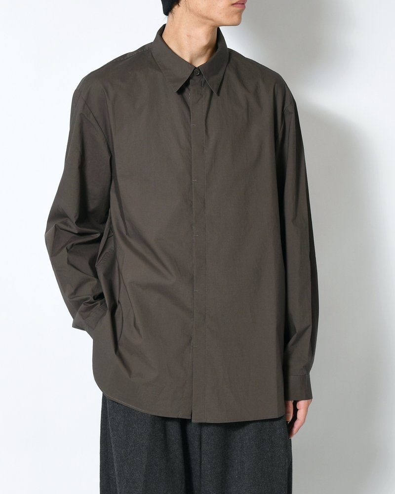 OVERSIZED SHIRT -GREY-