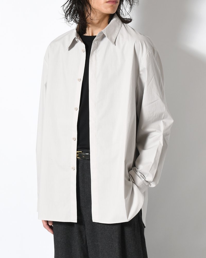 OVERSIZED SHIRT -LIGHT GREY-