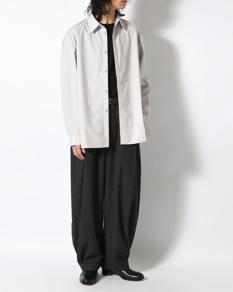 OVERSIZED SHIRT -LIGHT GREY-