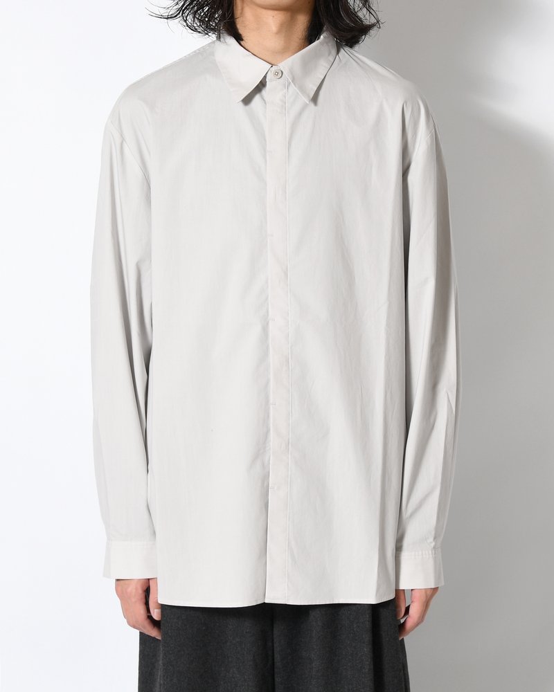 OVERSIZED SHIRT -LIGHT GREY-