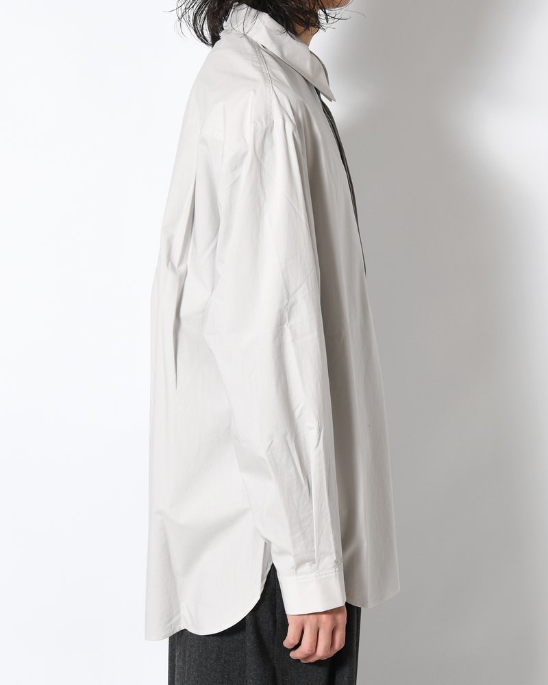OVERSIZED SHIRT -LIGHT GREY-