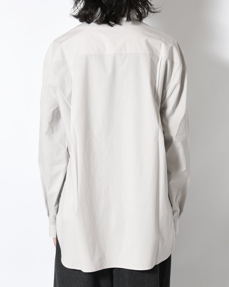 OVERSIZED SHIRT -LIGHT GREY-