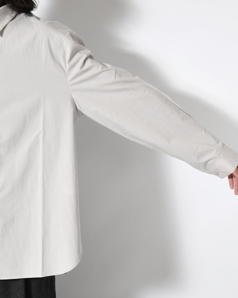 OVERSIZED SHIRT -LIGHT GREY-