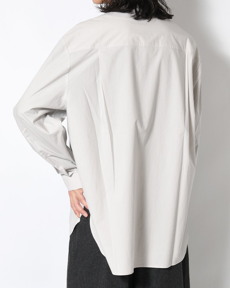 OVERSIZED SHIRT -LIGHT GREY-