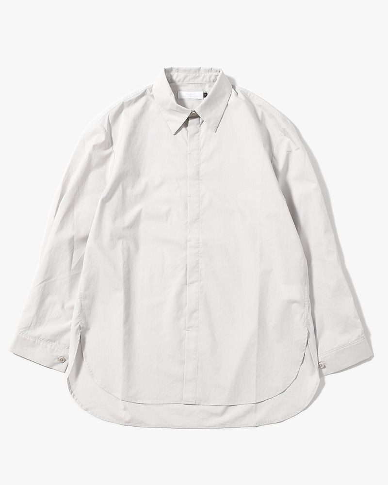 OVERSIZED SHIRT -LIGHT GREY-