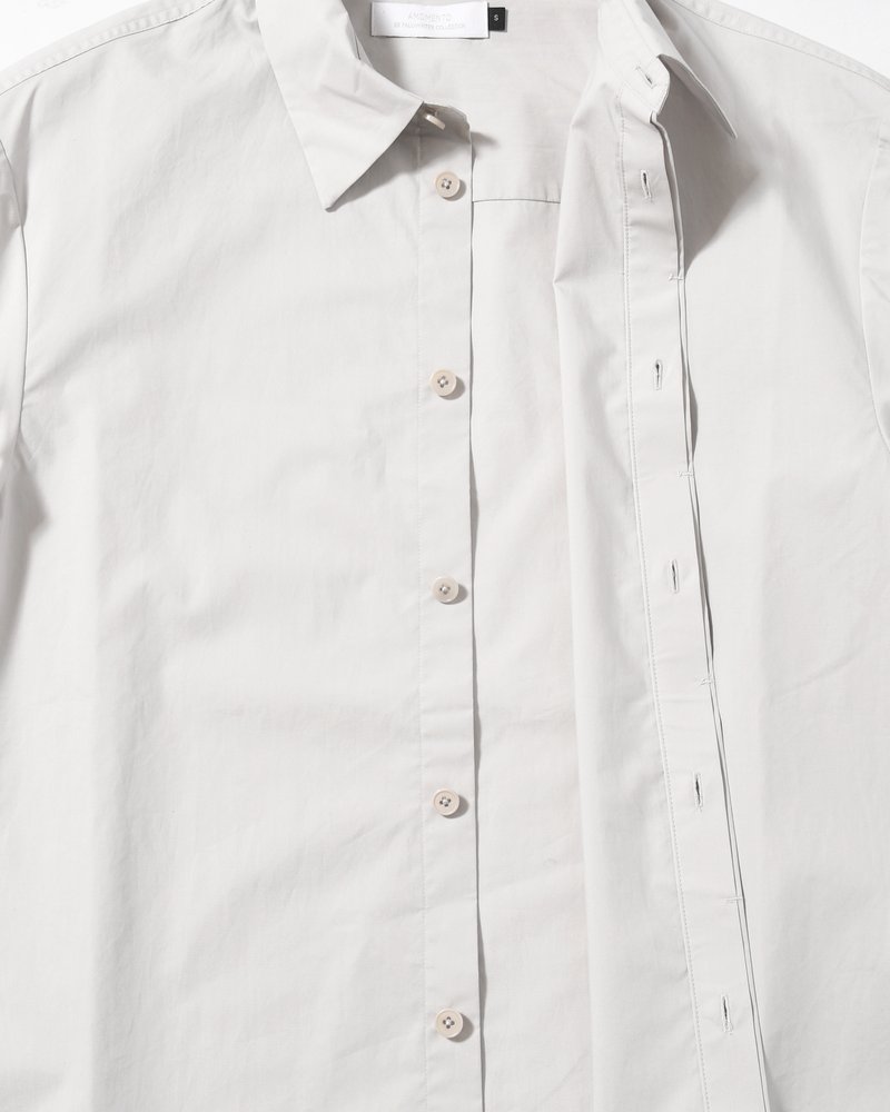 OVERSIZED SHIRT -LIGHT GREY-