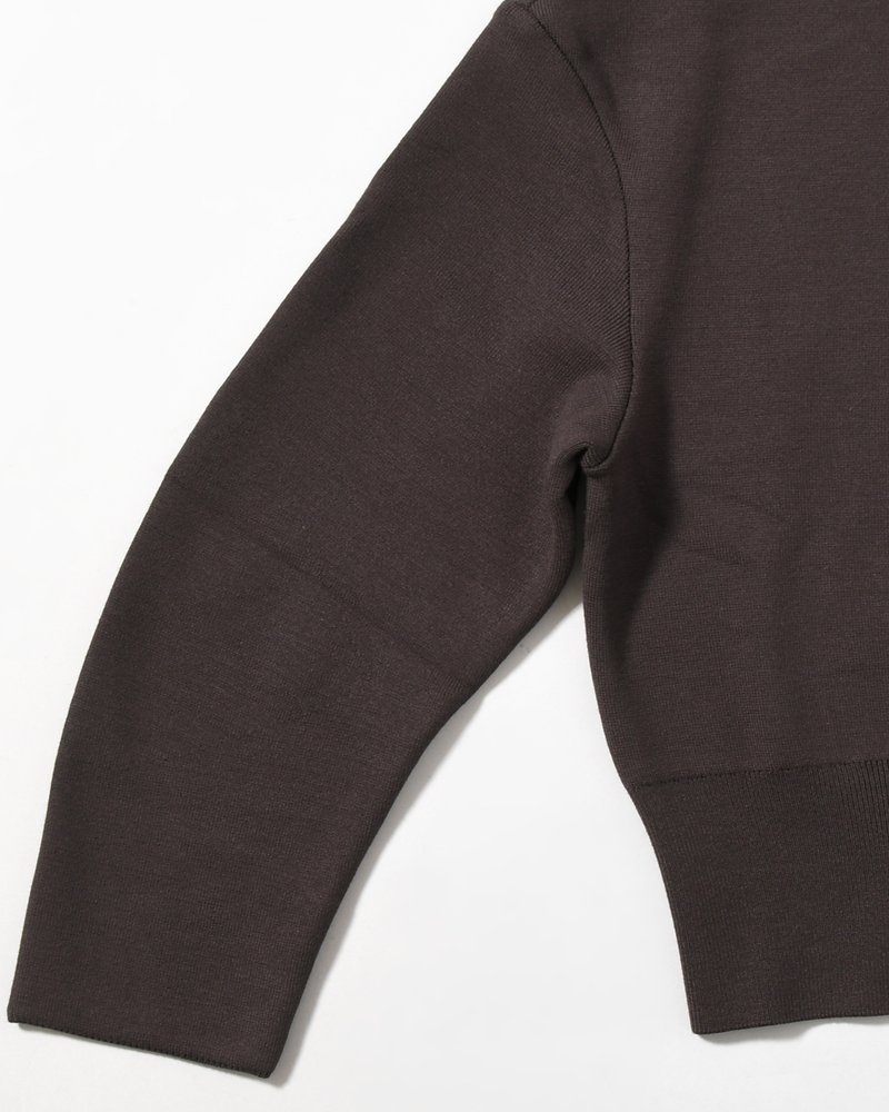 ROUNDED SLEEVE CARDIGAN (Women) -BROWN-