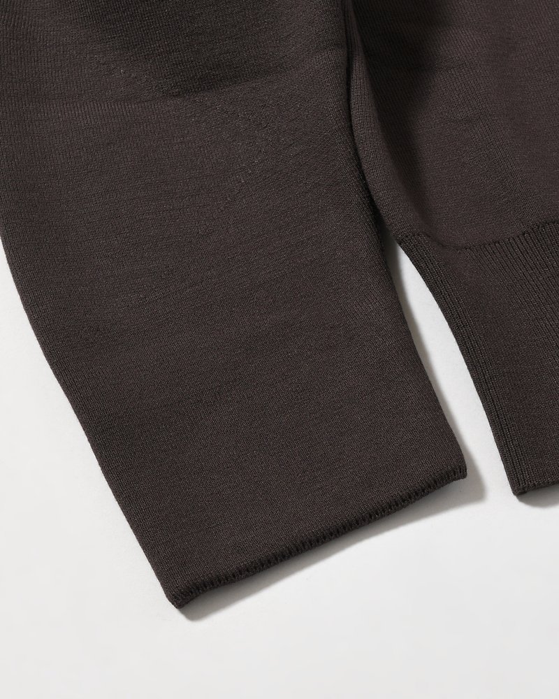ROUNDED SLEEVE CARDIGAN (Women) -BROWN-