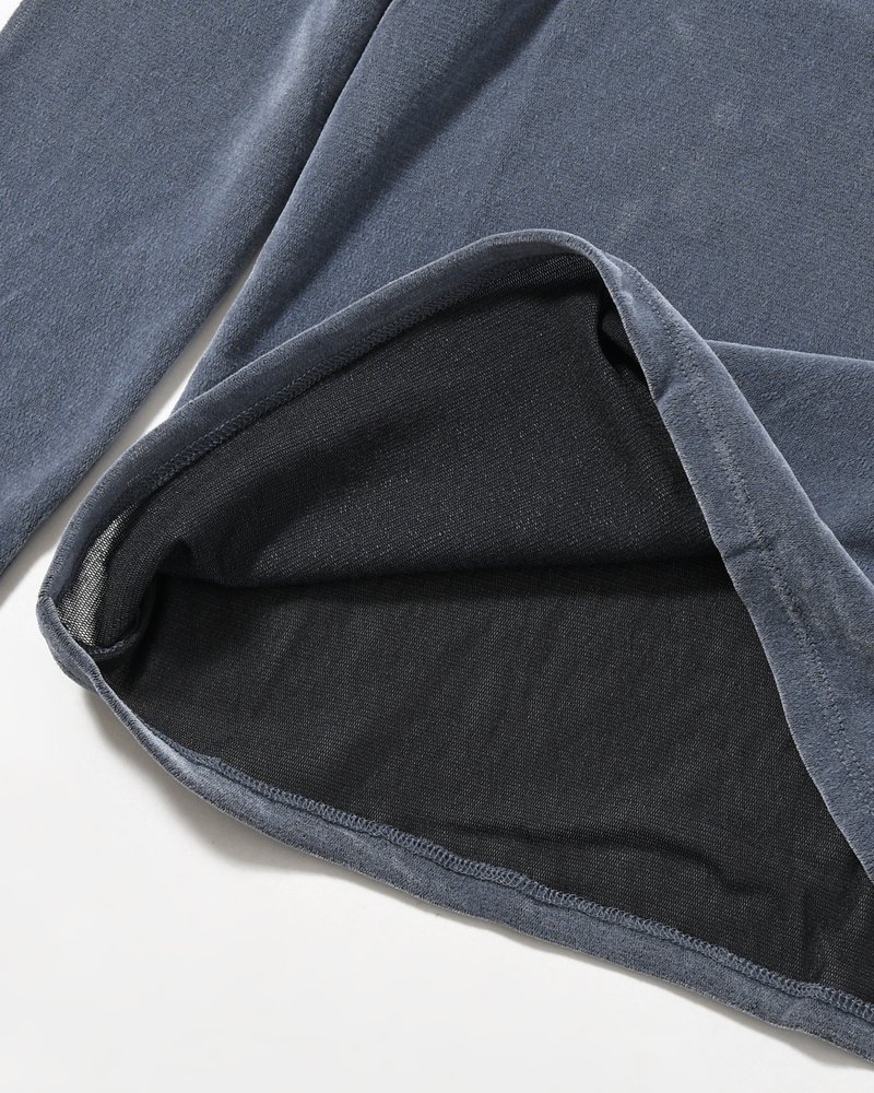 MOCK NECK TOP (Women) -BLUE-