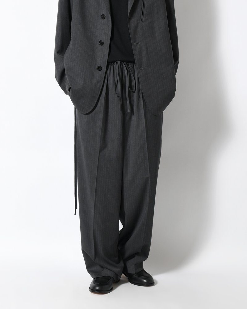 ISLE SLACKS -GREY STRIPE-