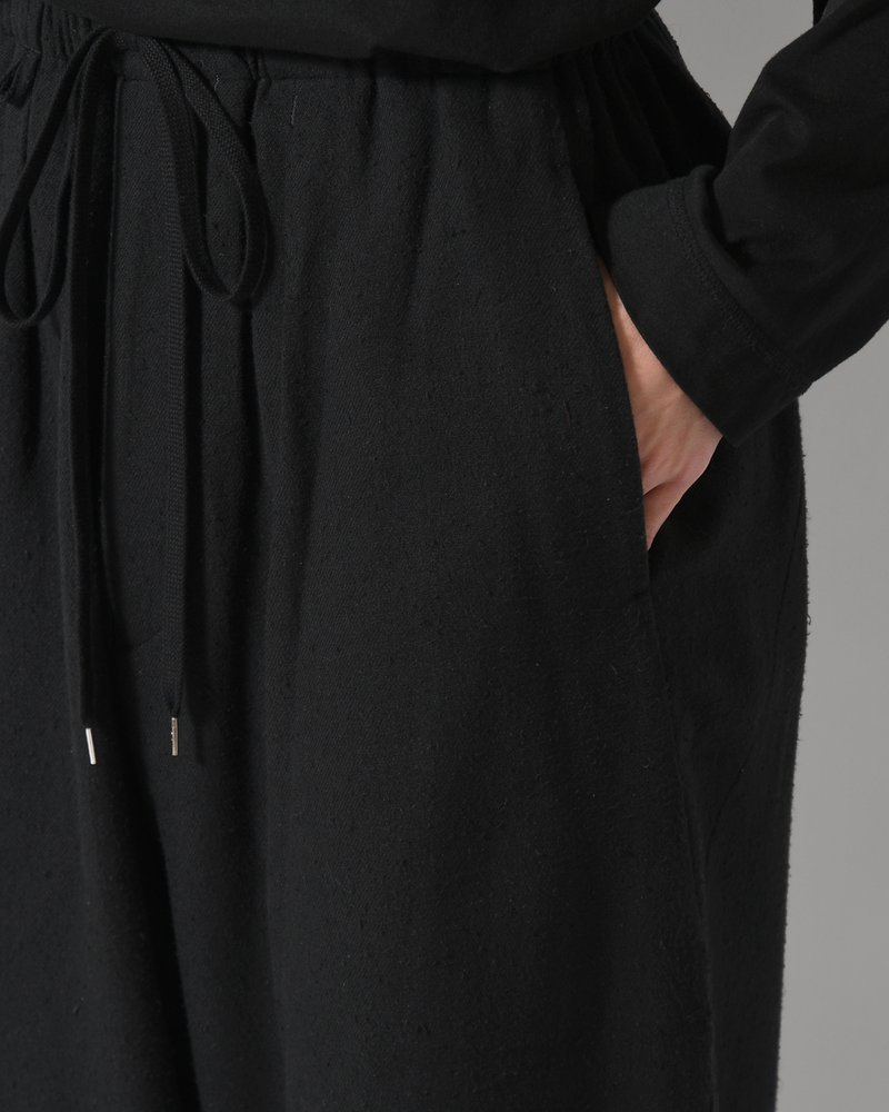 ISLE SLACKS SILK/C -BLACK-