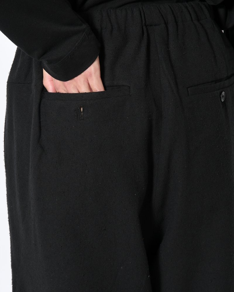 ISLE SLACKS SILK/C -BLACK-