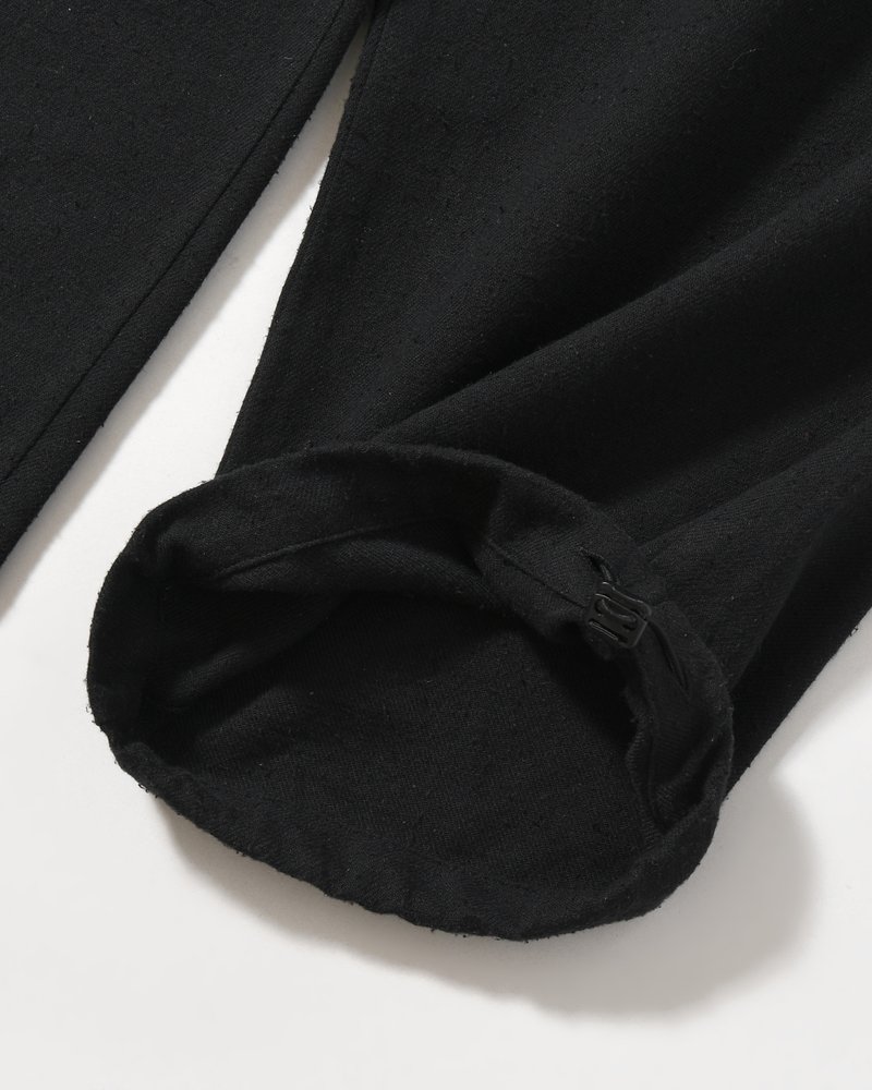 ISLE SLACKS SILK/C -BLACK-