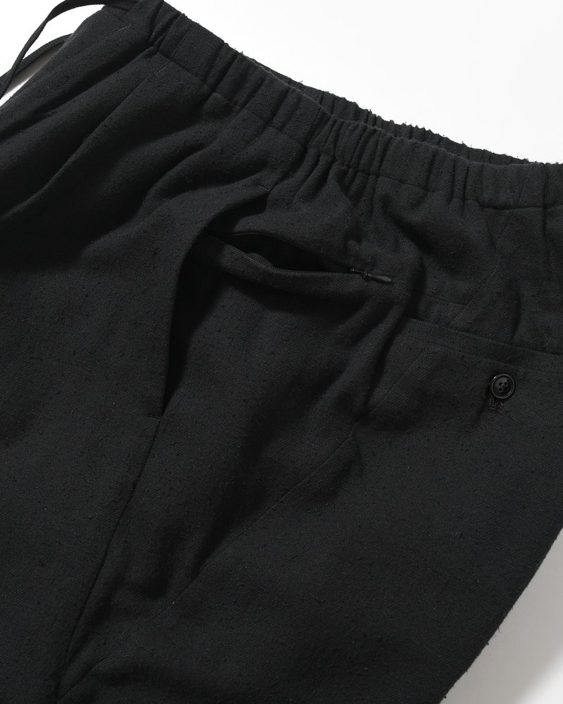 ISLE SLACKS SILK/C -BLACK-
