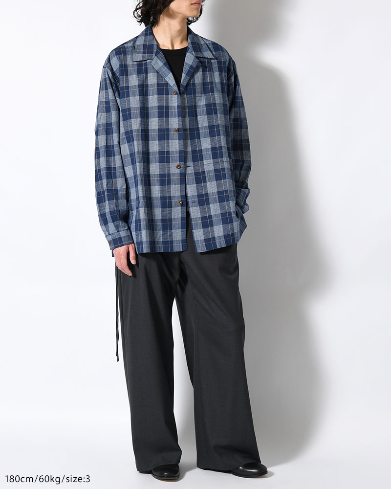 IMI SHIRT PLAID -INDIGO PLAID-