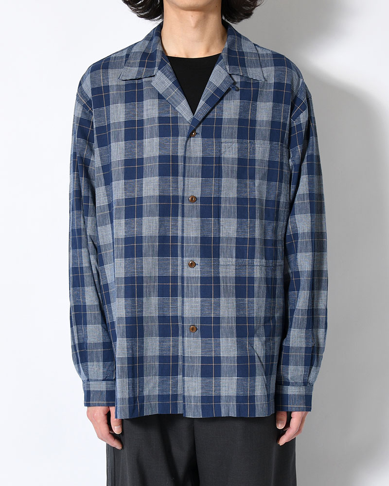 IMI SHIRT PLAID -INDIGO PLAID-