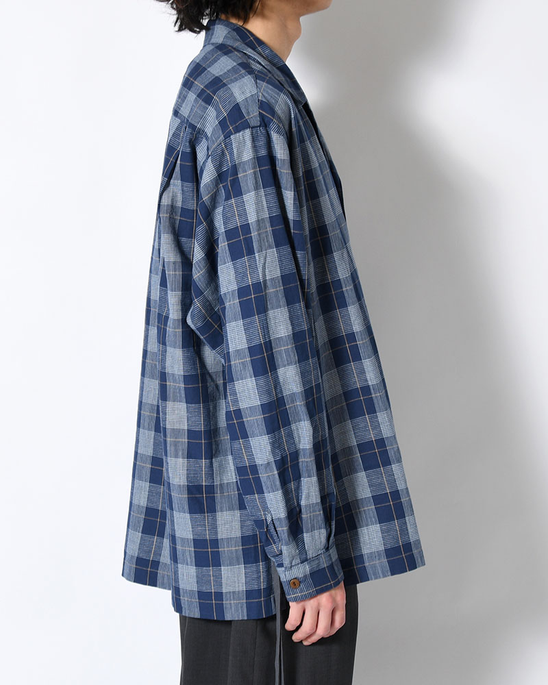 IMI SHIRT PLAID -INDIGO PLAID-