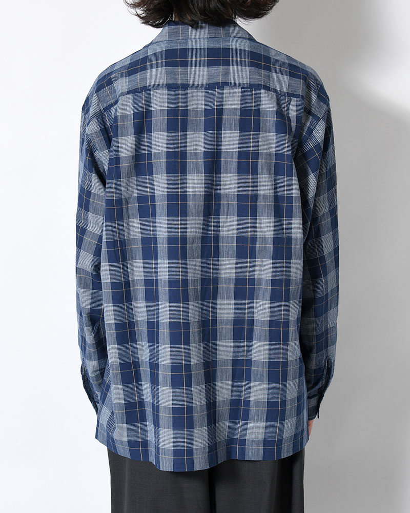 IMI SHIRT PLAID -INDIGO PLAID-