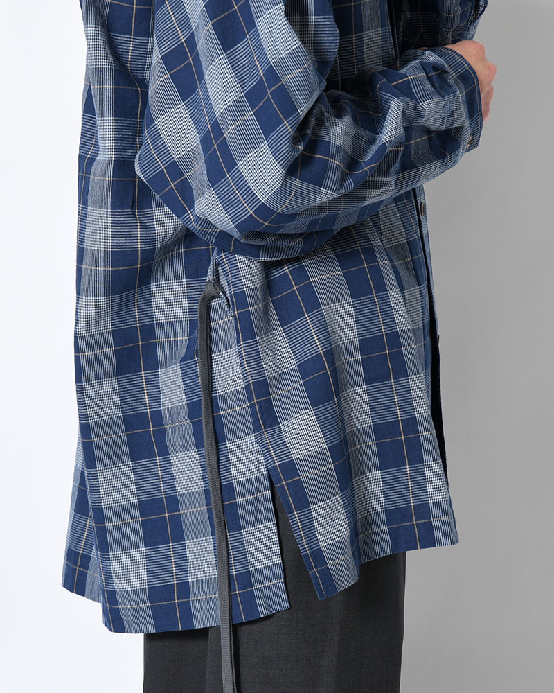 IMI SHIRT PLAID -INDIGO PLAID-