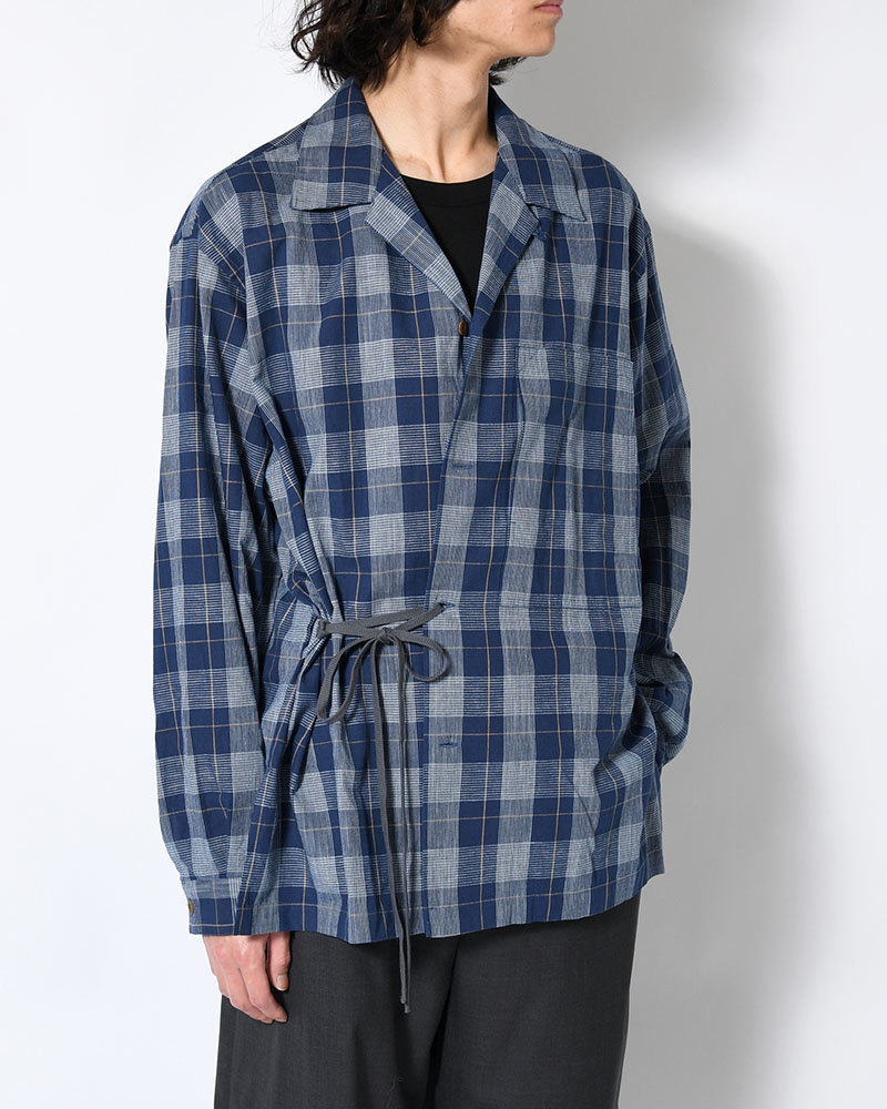 IMI SHIRT PLAID -INDIGO PLAID-