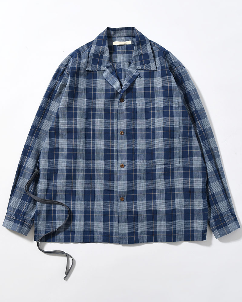 IMI SHIRT PLAID -INDIGO PLAID-