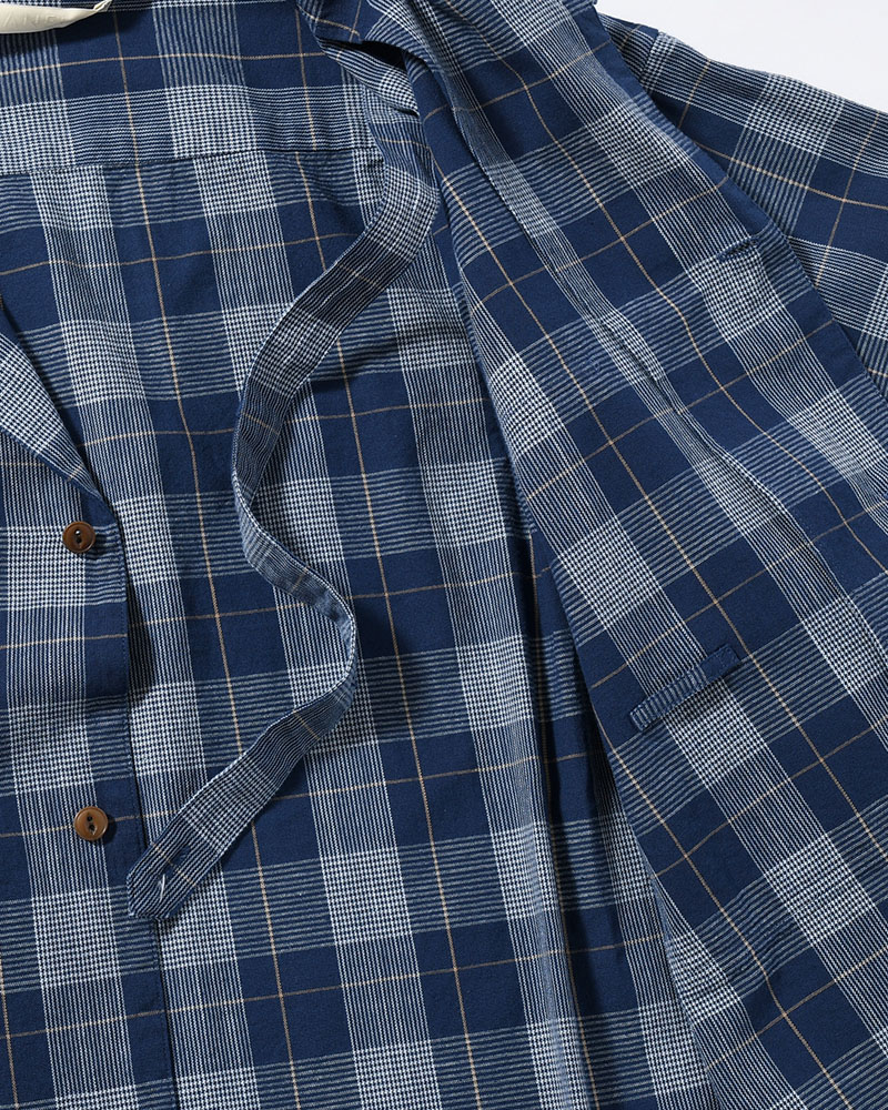 IMI SHIRT PLAID -INDIGO PLAID-