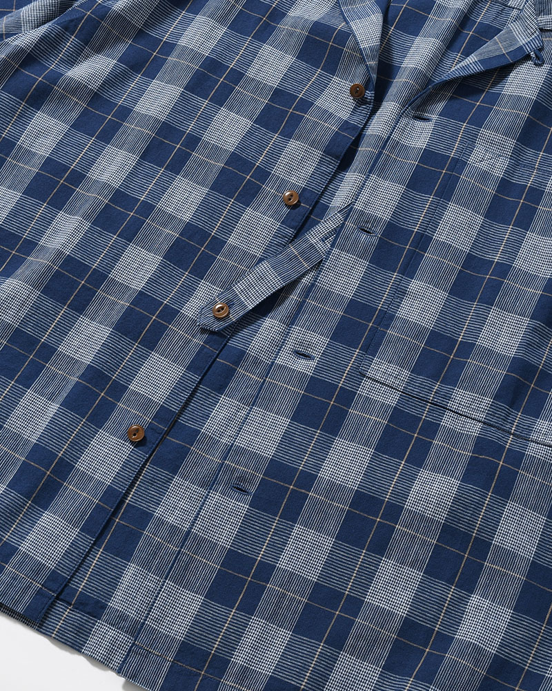 IMI SHIRT PLAID -INDIGO PLAID-